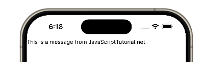 React Native SafeAreaView - Before